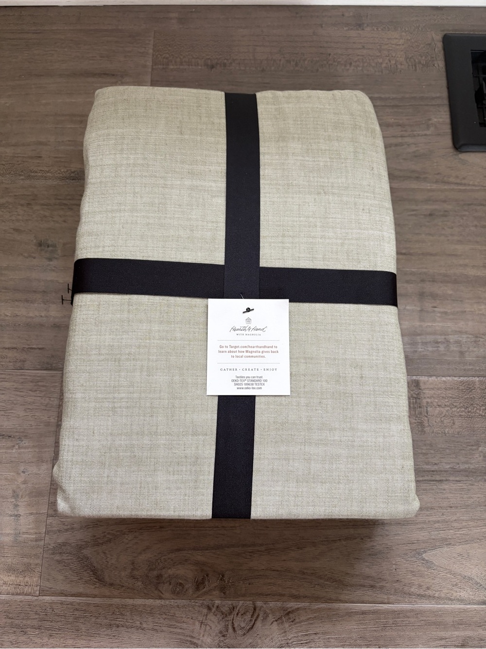 3pc Full/Queen Reversible Duvet Cover Set Green - Hearth & Hand with Magnolia